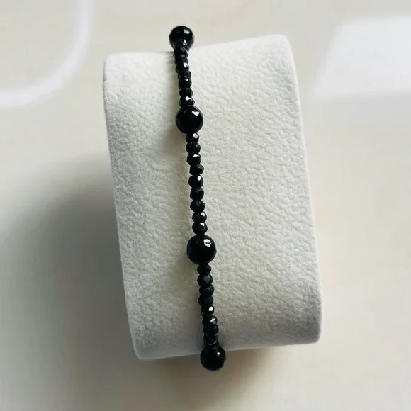 Natural Black Onyx 2 Bracelets - Picture 6 of 9